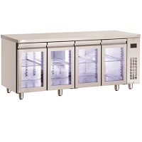 Ψυγείο πάγκος με γυάλινες πόρτες PNR9999/GL/RU Ψ 70 199,5 Χωρίς μηχανή Inomak